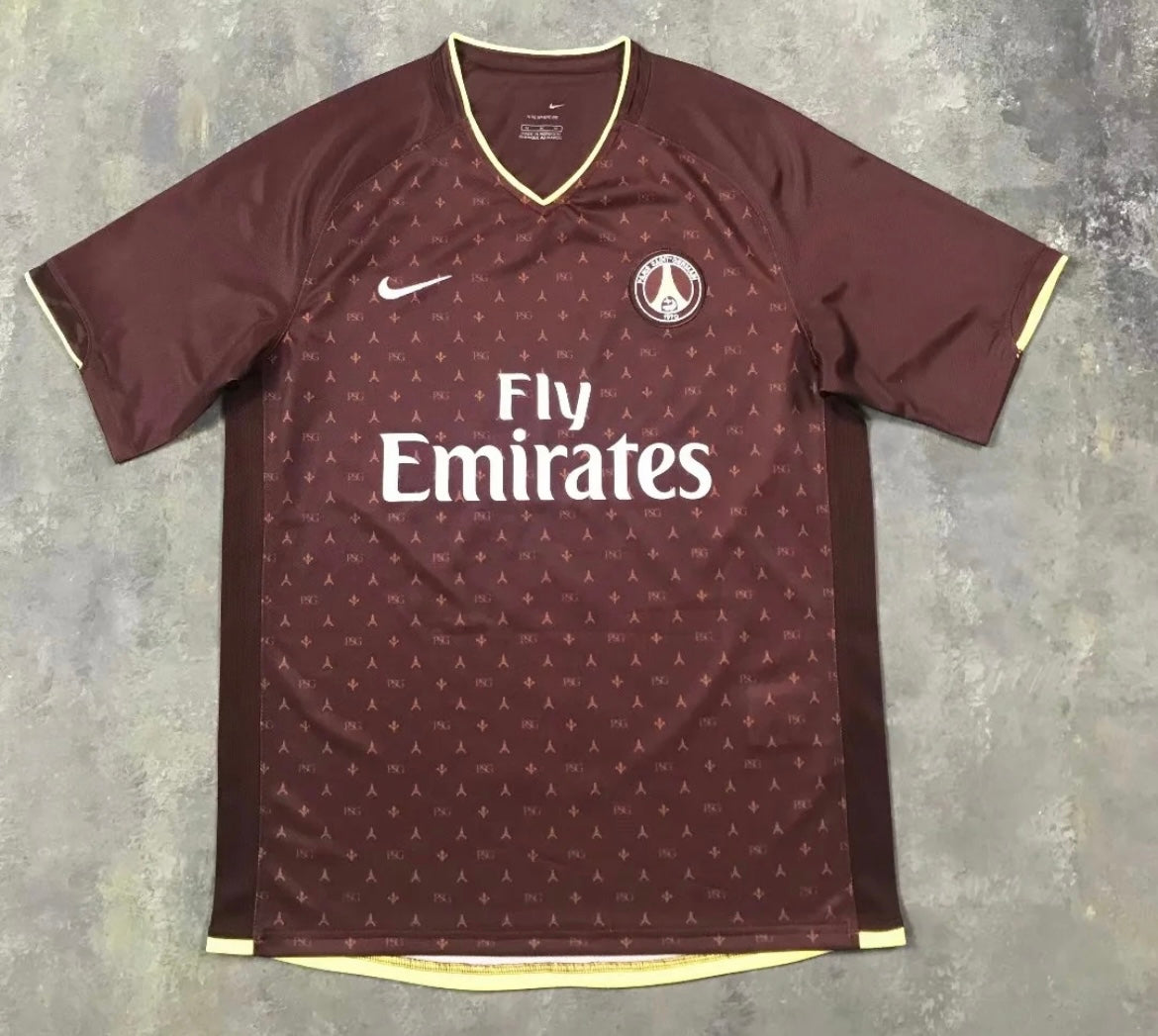PSG rétro 06/07 Extérieur Flocage Or