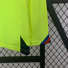 Barça rétro 05-06 manches longues Jaune fluo