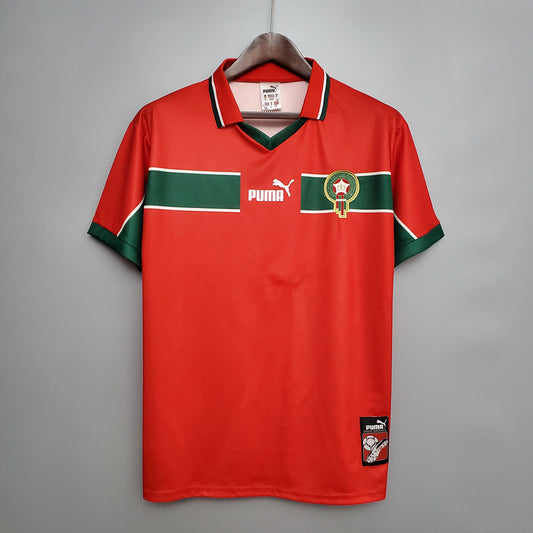 Maillot PUMA Maroc rétro 98’ Rouge Domicile