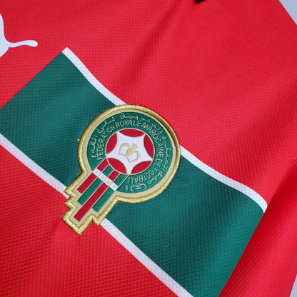 Maillot PUMA Maroc rétro 98’ Rouge Domicile