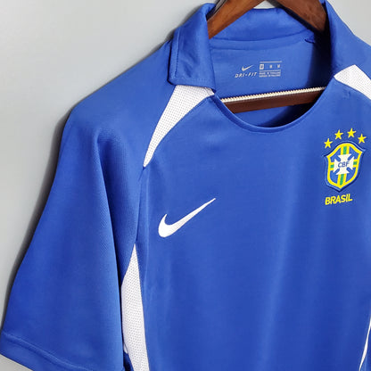 Maillot NIKE Brésil rétro 02’ Bleu Extérieur