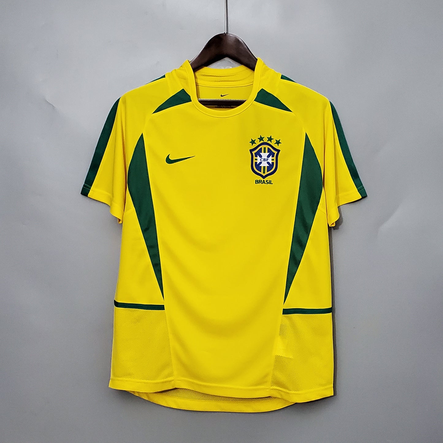 Maillot NIKE Brésil rétro 02’ Jaune Domicile