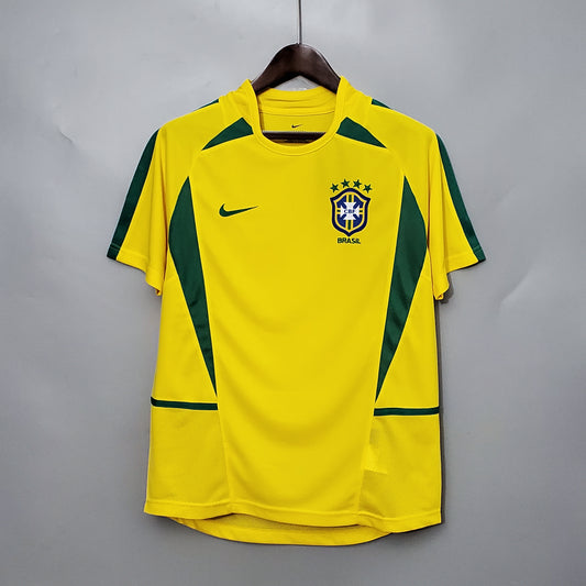 Maillot NIKE Brésil rétro 02’ Jaune Domicile