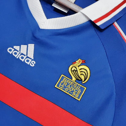 Maillot ADIDAS France rétro 98’ Bleu Domicile