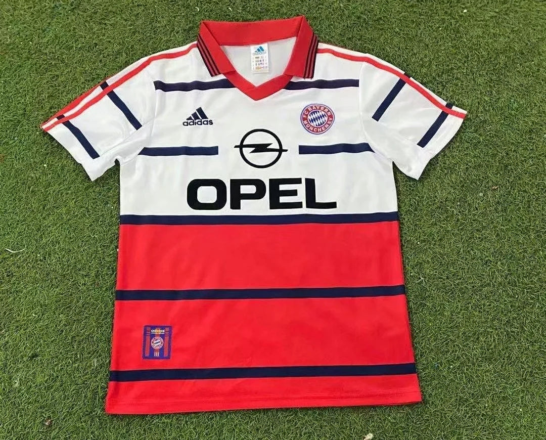 Bayern Munich ADIDAS 98-99 Extérieur Blanc/Rouge