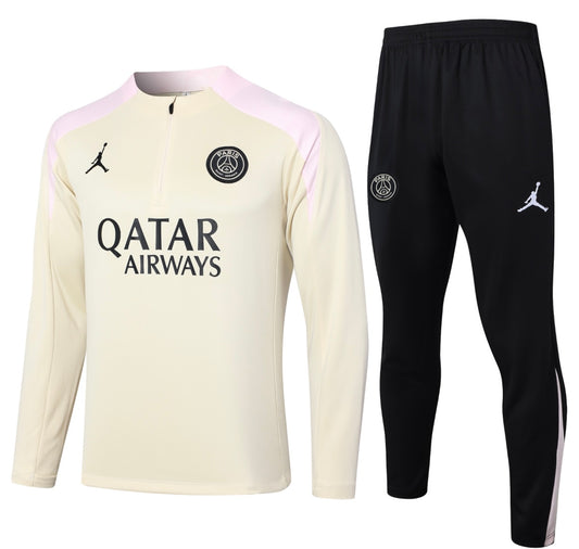 Survêtement Enfant PSG Beige 24-25