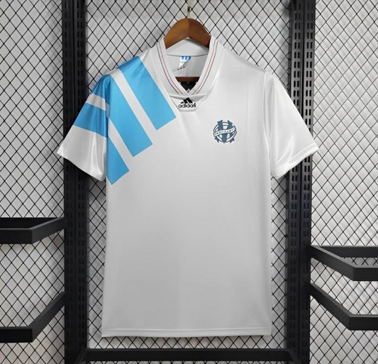 Maillot ADIDAS OM rétro 92-93 Blanc Domicile