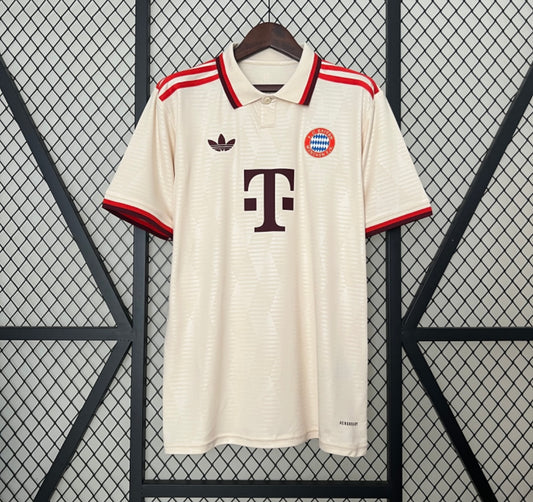 Bayern Munich Floqué OLISE 17 ADIDAS 24-25 Extérieur Beige (Offre Destockage)