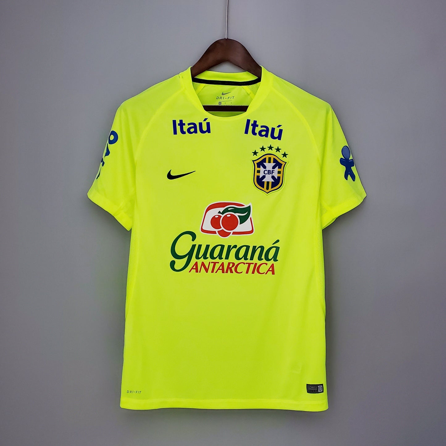 Brésil NIKE Entrainement Jaune fluo