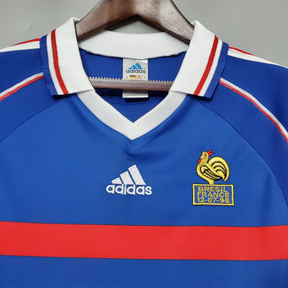 Maillot ADIDAS France rétro 98’ Bleu Domicile