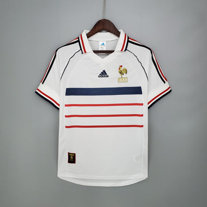 Maillot ADIDAS France rétro 98’ Blanc Extérieur