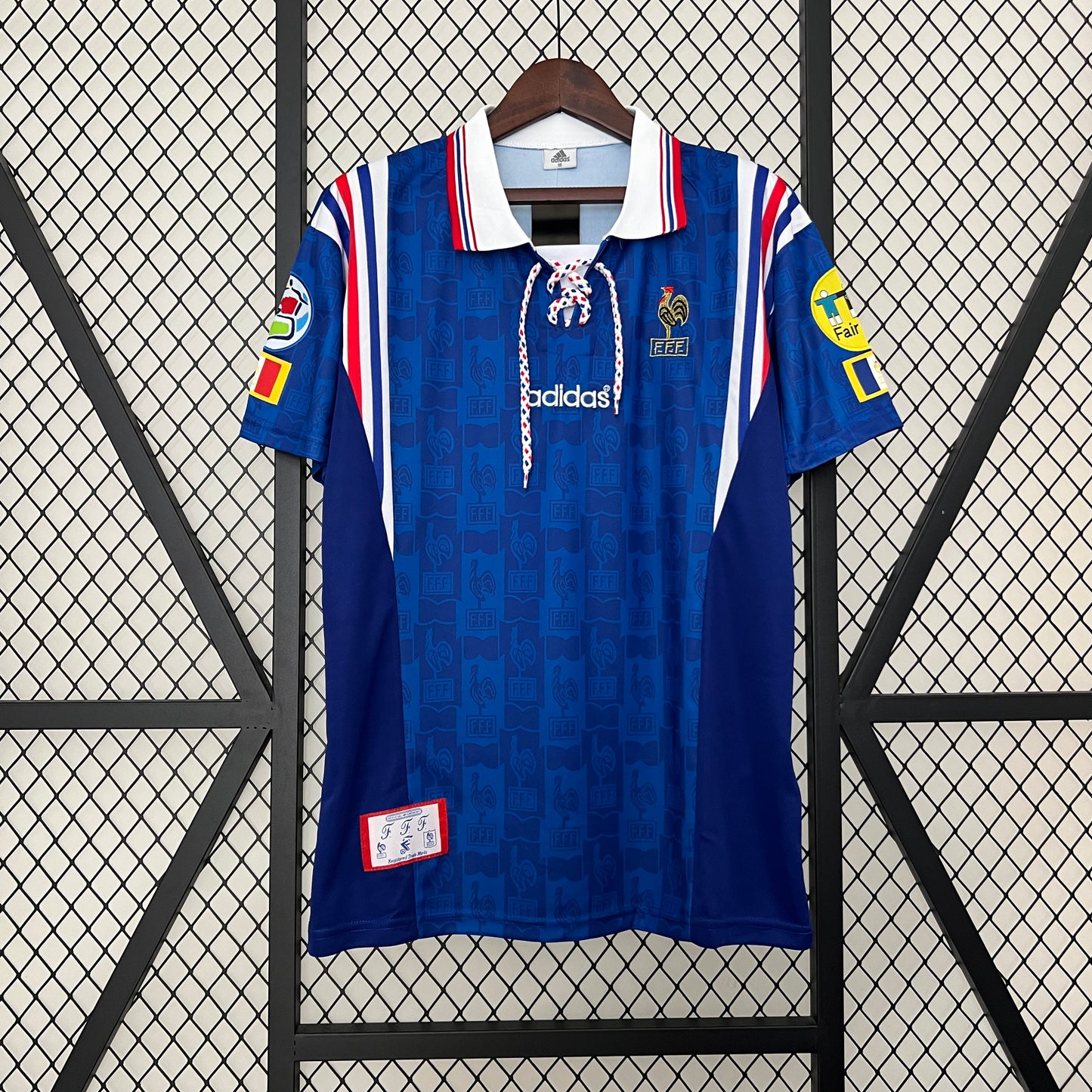 Maillot ADIDAS France rétro 96' Bleu Domicile