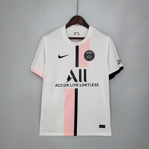 Maillot NIKE PSG rétro 21- 22 Blanc/Rose Extérieur