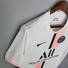 Maillot NIKE PSG rétro 21- 22 Blanc/Rose Extérieur