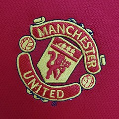 Manchester United rétro 04-06 manches longues Rouge Domicile