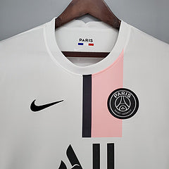 Maillot NIKE PSG rétro 21- 22 Blanc/Rose Extérieur