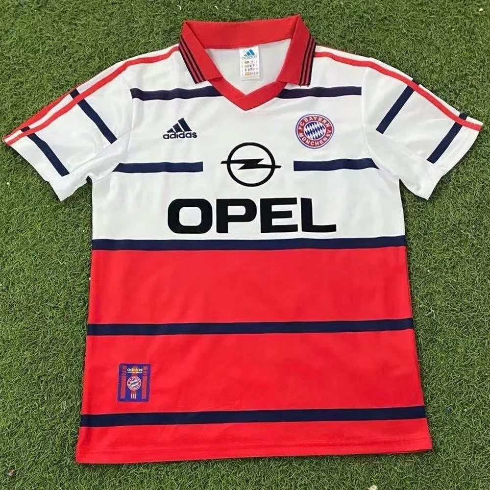 Bayern Munich ADIDAS 98-99 Extérieur Blanc/Rouge